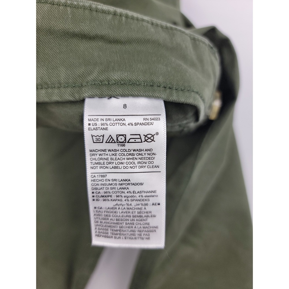 Banana Republic Factory Olive Green Utility Slim Patch Pocket Pants Mens 8 32x26 - Picture 9 of 13